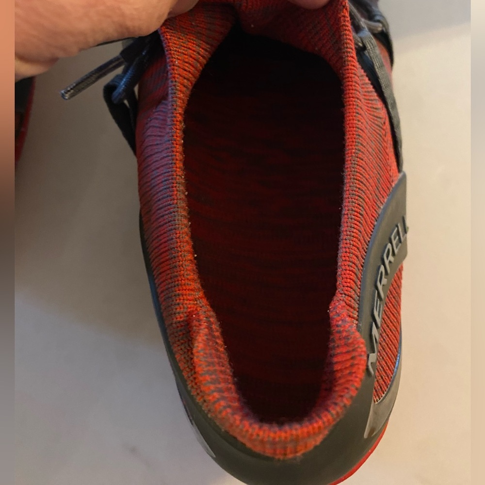Merrell Men’s 13 Turbulence Cherry Barefoot Outdoor Shoes Trail Water Vibram - Picture 12 of 13